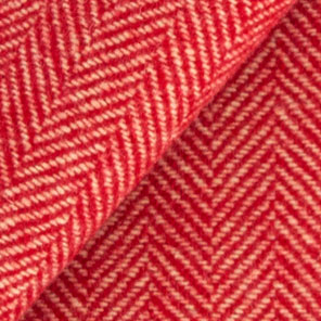 4221 - Red & Light Camel Herringbone