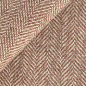 623 - Dusty Rose & White Herringbone