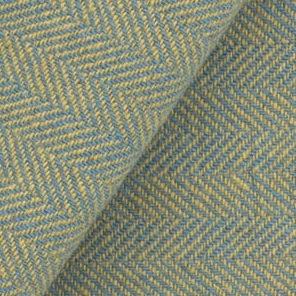 917 - Yellow & Wedgewood Herringbone