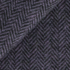 923 - Violet & Black Skinny Herringbone