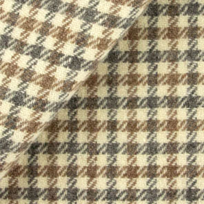 9720 - Brown, Cream & Grey Houndstooth