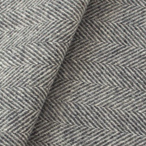 414 - Grey & Natural Herringbone