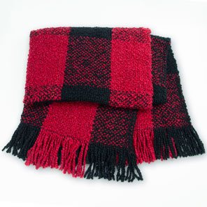 Grafton Lap Throw - Red & Black