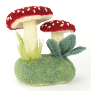 Forest Toadstools Felting Kit