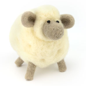 White Sheep Felting Kit