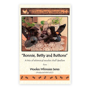 Bonnie, Betty and Buttons Wool Applique Pattern