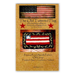 Old Glory Punch Needle Pattern