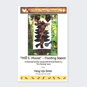 Will E Moose Wool Applique Pattern