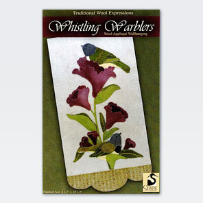 Whistling Warblers Wool Applique Pattern