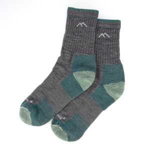 Womens Charcoal Hiker Midweight Crew Sock